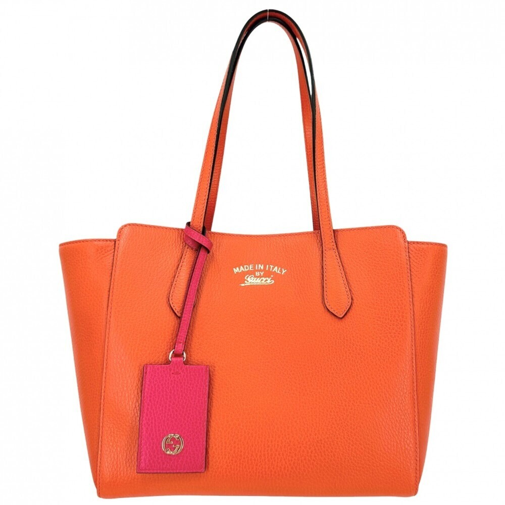 GUCCI Authentic Pink Leather Tote Bag